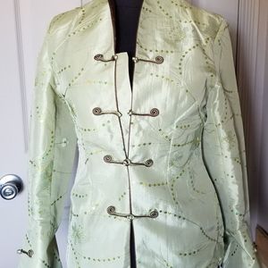 Vintage Laogudai Mandarin Green Jacket